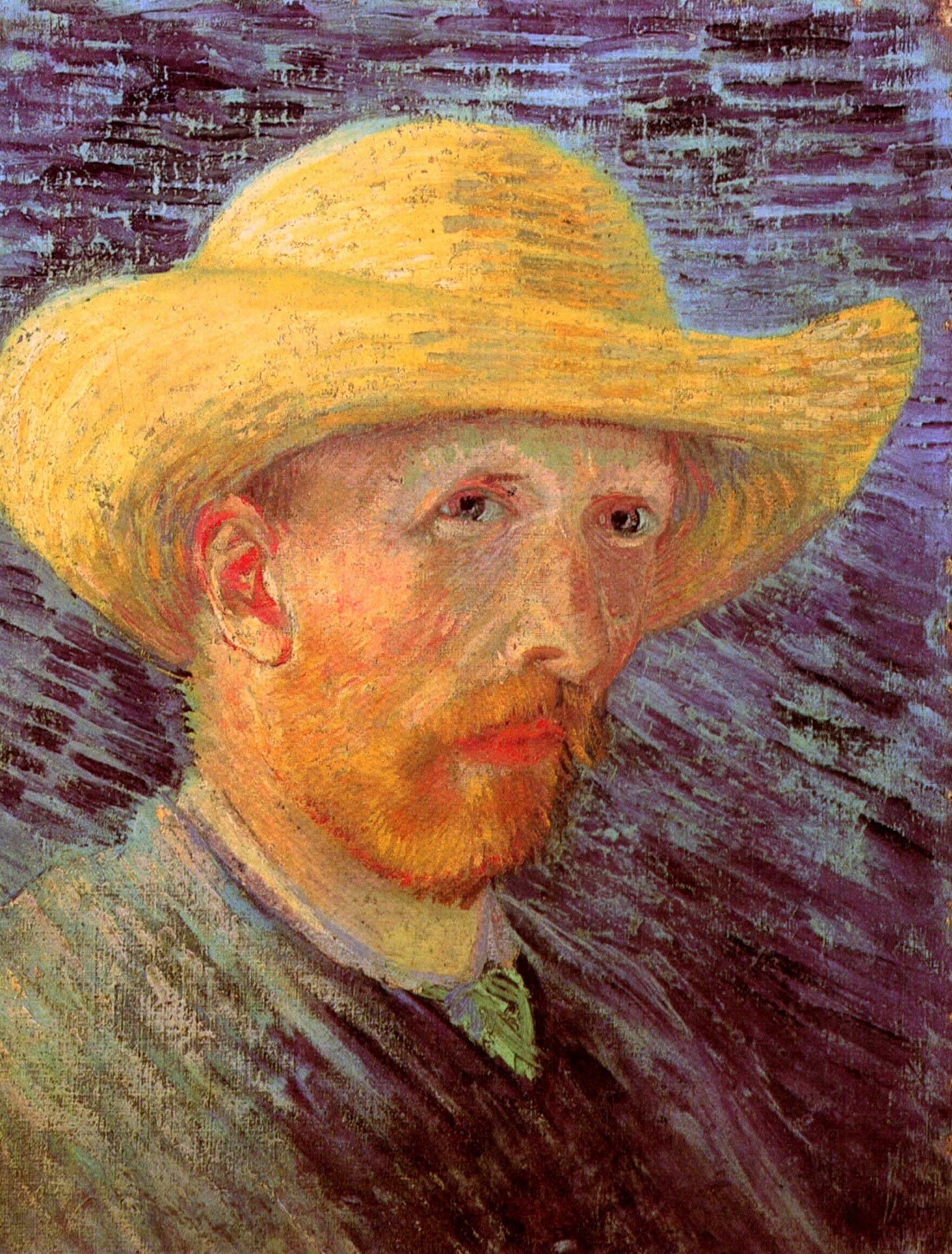  Ван Гог Париж Автопортрет с соломенной шляпе 